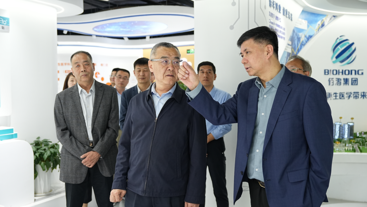 陕西省药监局冯锋一行莅临银娱优越会GEG再生进行调研